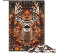 Jigsaws 1000 Pieces for Adults Jungle Deer, for Ages 14 And over Each Piece Is Unique - Fun And Challenging Game for The Whole Family Good Gift (Size 26x38cm)