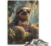 Jigsaws 1000 Pieces for Adults Jungle Sloth 1000 Piece Jigsaw,Stress Reliever Difficult Challenge Unique Home Decor And Gifts (50x75cm)