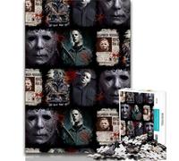 Jigsaws 1000 Pieces for Adults Killer Warrant Adult Puzzles,Fun Games Every Piece Is Unique - Challenging Family Fun Game (size 75x50cm)