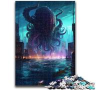 Jigsaws 1000 Pieces for Adults Kraken Rising Family Fun for Is Ideal As A Gift for The Whole Family for And Age 14 Years Up 26x38cm