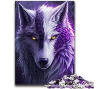 Jigsaws 1000 Pieces for Adults Lavender Wolf 1000 Pieces for Teenagers,for Educational Game Challenge Toy Deal As Gifts for The Whole Family (50x75cm)