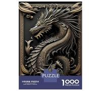 Jigsaws 1000 Pieces for Adults Legendary Golden Dragon Puzzles for Adults Brain Teaser Game Stress Reliever Unique Birthday And Xmas Gifts 70x50cm/1000pcs
