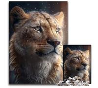 Jigsaws 1000 Pieces for Adults Liger in The Rain Impossible Jigsaw Puzzles for Adults Ideal for Family Fun, Relaxation 26X38CM/10.23x14.96inch