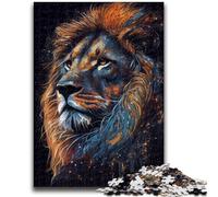 Jigsaws 1000 Pieces for Adults Lion Ink Painting Family Fun for Is Ideal As A Gift for The Whole Family for And Age 14 Years Up 26x38cm
