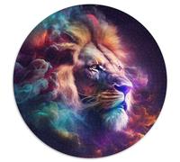 Jigsaws 1000 Pieces for Adults Lion Nebula Round Jigsaw Challenging DIY Art for Enthusiasts, for Relaxation (67.5x67.5cm)