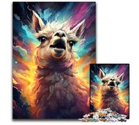 Jigsaws 1000 Pieces for Adults Llama colorful Paper Jigsaw Puzzles for Adults for Mother'S Day, Birthdays, Christmas 1000 PCS(38x26cm)
