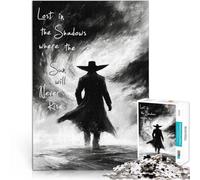 Jigsaws 1000 Pieces for Adults “Lost in the Shadows” Made of cardboard,Suitable for ages 14 and up Family Games Secret Santa Gifts。size:26x38cm/10.24x14.96inch