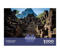 Jigsaws 1000 Pieces for Adults Machu Picchu Steps Jigsaws for Adults Hands-on Game Difficult Challenge Challenging Game Gifts 52x38cm/1000pcs