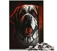 Jigsaws 1000 Pieces for Adults Mad Dog learning educational toys 26x38cm Suitable for desktop decoration Suitable for and teenager 14 and up