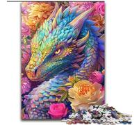 Jigsaws 1000 Pieces for Adults Magic Dragon Made of cardboard, Perfect DIY Art Decor Or Birthday Gift size 38x26CM Challenging Brain Teaser - Relaxing Toy for Teenagers