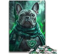 Jigsaws 1000 Pieces for Adults Magic French Bulldog 1000 Piece Jigsaw,Fun Games Every Piece Is Unique - Challenging Family Fun Game (38x26cm)