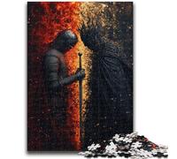 Jigsaws 1000 Pieces for Adults Magical Knight Adult Jigsaw,Stress Reliever Difficult Challenge Suitable for Desktop Decoration (50x75cm)