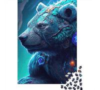 Jigsaws 1000 Pieces for Adults Mechanical Bear Puzzle for Adults Cardboard Puzzles Home Art Decor 1000pcs (75x50cm)