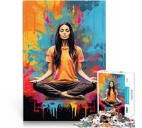 Jigsaws 1000 Pieces for Adults Meditation art Spielzeug Lernspiele Stressabbau Einzigartige Wohndekoration und Geschenke75x50cm