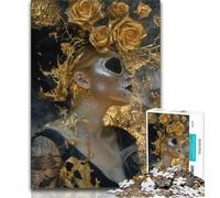 Jigsaws 1000 Pieces for Adults Mexican Style Skull Adult Puzzles,Challenging Game Gifts for Is Ideal As A Gift for The Whole Family 38x26cm