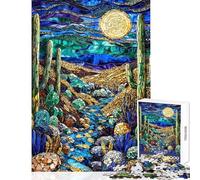 Jigsaws 1000 Pieces for Adults Midnight Dunes Mosaic Shared Joyful Family Experience Wonderful Christmas Surprise Gifts (38x26cm)