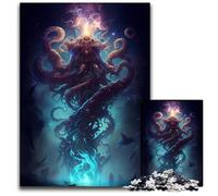 Jigsaws 1000 Pieces for Adults Mind The Kraken Puzzles for Adults Educational Activity for Cognitive Skills Cognitive Skill Improvement 1000 PCS(38x26cm)