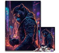 Jigsaws 1000 Pieces for Adults Monkey Human Puzzles for Adults Fun at Home Activities, Birthday Present, Travel Gifts 26X38CM/10.23x14.96inch