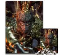 Jigsaws 1000 Pieces for Adults Monkey King Digital Art Challenging Puzzles Perfect for Family Fun Party Games Birthday Party Favors 1000 PCS(38x26cm)