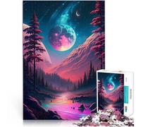Jigsaws 1000 Pieces for Adults Moonlight in the river pädagogische Herausforderung Heimdekoration Spielzeug50x70cm