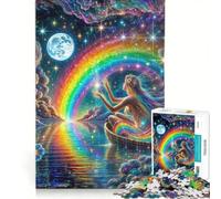 Jigsaws 1000 Pieces for Adults Moonlit Rainbow Dreams Educational Games Difficult And Challenge Unique Challenge Game 50x75cm
