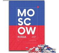 Jigsaws 1000 Pieces for Adults Moscow Russia,Help The Brain Exercise Addictive Toys to Cultivate Patience Gift For Birthdays 50x75cm