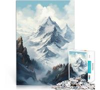 Jigsaws 1000 Pieces for Adults Mountains Art Made of cardboard Suitable for people aged 14 and above Play toys because it is ideal as a gift for the whole family。size:38x52cm/14.96x20.47inch
