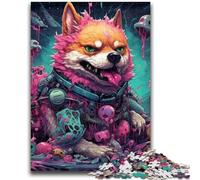 Jigsaws 1000 Pieces for Adults Mutant Corgi 1000 Piece Jigsaw,Family Entertainment Toys with Matching Poster And Trivia Sheet (38x26cm)