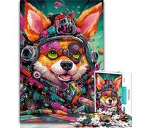 Jigsaws 1000 Pieces for Adults Mutant Corgi Puzzles for Adults,Fun Activity for Home, Rainy Days Toys, Birthday Gifts (size 38x26cm)