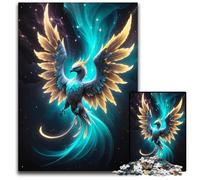 Jigsaws 1000 Pieces for Adults Mystical Phoenix Bird Impossible Jigsaw Puzzles for Adults Interactive Family Game DIY Home Decor Brain Challenge Gift 1000 PCS(75x50cm)