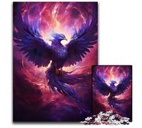 Jigsaws 1000 Pieces for Adults Mystical Phoenix Bird Puzzles for Adults Educational Activity for Cognitive Skills Cognitive Skill Improvement 1000 PCS(75x50cm)