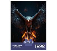 Jigsaws 1000 Pieces for Adults Mythical Phoenix Adult Jigsaw Puzzle Toy Wall Decor Home Decoration Fun at Home Activities, 70x50cm/1000pcs