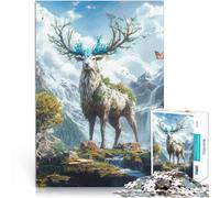 Jigsaws 1000 Pieces for Adults Nature Spirit Elk Made of cardboard Suitable for people aged 14 and above Family Games deal as gifts for the whole family 。size:26x38cm/10.24x14.96inch