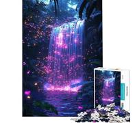 Jigsaws 1000 Pieces for Adults Neon Firefly Falls Adult Jigsaw Puzzle Toy Wall Decor Hand Speed Race Christmas Birthday Gifts (Size 75x50cm)