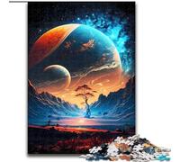 Jigsaws 1000 Pieces for Adults New Earth Universe Cosmos Made of Wood, Gift for Men And Women, Daily & Special Occasion 50x75cm for Birthdays, Holidays, And Special Occasions