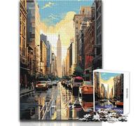 Jigsaws 1000 Pieces for Adults New York Manhattan Family Activities Brain Teaser Game Great Gifts And Toys (size 38x26cm)