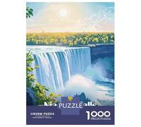 Jigsaws 1000 Pieces for Adults Niagara Falls Puzzle for Adults Relax Games Analysis And Logic Christmas Birthday Gifts 38x26cm/1000pcs
