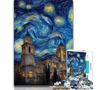 Jigsaws 1000 Pieces for Adults Night Sky Castle 1000 Pieces for Teenagers,Fun Games Wall Decoration Unique Birthday And Xmas Gifts 75x50cm