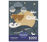 Jigsaws 1000 Pieces for Adults Night Whales Jigsaw for Adults Relax Games But Fun And Humorous Challenging Game Gifts 52x38cm/1000pcs