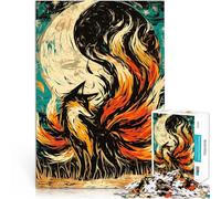 Jigsaws 1000 Pieces for Adults Nine Tails Fox Pädagogisches Spielzeug zum Stressabbau Künstlersammlung, Bildende Kunst38x26cm