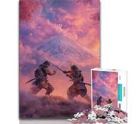 Jigsaws 1000 Pieces for Adults Ninja at The Foot of Mount Fuji,Help The Brain Exercise Addictive Toys to Cultivate Patience Gift For Birthdays 38x26cm