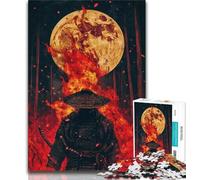 Jigsaws 1000 Pieces for Adults Ninja Under The Moon,Stress Reliever Difficult Challenge Is Ideal As Gifts for The Whole Family 75x50cm