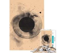 Jigsaws 1000 Pieces for Adults Noir Orbit Jigsaw for Adults DIY Toys Perfect Decoration Unique Birthday And Xmas Gifts (Size 38x52cm)