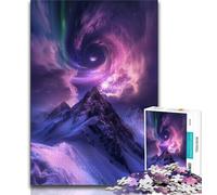 Jigsaws 1000 Pieces for Adults Northern Lights Adult Puzzles,Challenging Game Gifts for Is Ideal As A Gift for The Whole Family 75x50cm