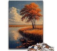 Jigsaws 1000 Pieces for Adults Oil Painting Art for Ages 14 And over Fun Games Fun Activities at Home, Birthday Gifts, Travel Gifts 26x38cm
