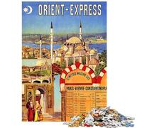 Jigsaws 1000 Pieces for Adults Orient Express Puzzles for Teenagers Pattern Assembly Difficult And Challenge Challenging Game And Family Play (75x50cm/1000pcs)