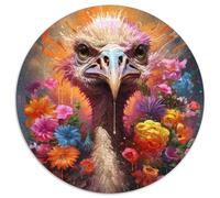Jigsaws 1000 Pieces for Adults Ostrich Challenging Puzzles Family Game Night Challenging And Rewarding Visual Experience 67.5x67.5cm