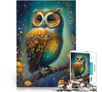 Jigsaws 1000 Pieces for Adults Owl Cute as can be Made of cardboard Suitable for ages 14 and up Stress Reliever Difficult Challenge Gift For Birthdays。size:38x52cm/14.96x20.47inch