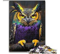 Jigsaws 1000 Pieces for Adults Owl, Educational Toys for Is Ideal As A Gift for The Whole Family for And 14 Years Old (Size 50x75cm)