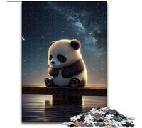 Jigsaws 1000 Pieces for Adults Panda Bear Galaxy Animal Jigsaw Puzzle Made of cardboard,Challenging Brain Teaser for Teenagers, Family Game Night Fun 1000pcs(26x38cm)